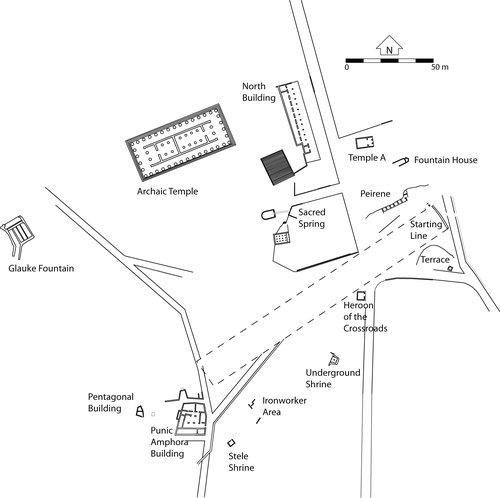 Greek plan of Corinth ca. 500 B.C.E.