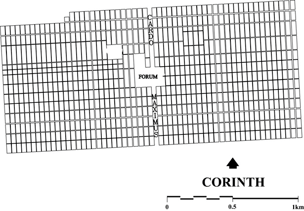 Drawing Board plan of the urban colony of 44 B.C.E.
