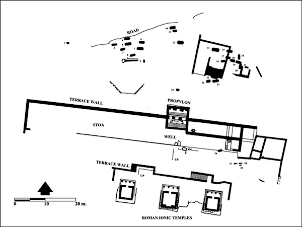 Acrocorinth Demeter and Kore complex of their Vespasianic renovation.